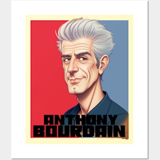 2D anthony bourdain Posters and Art